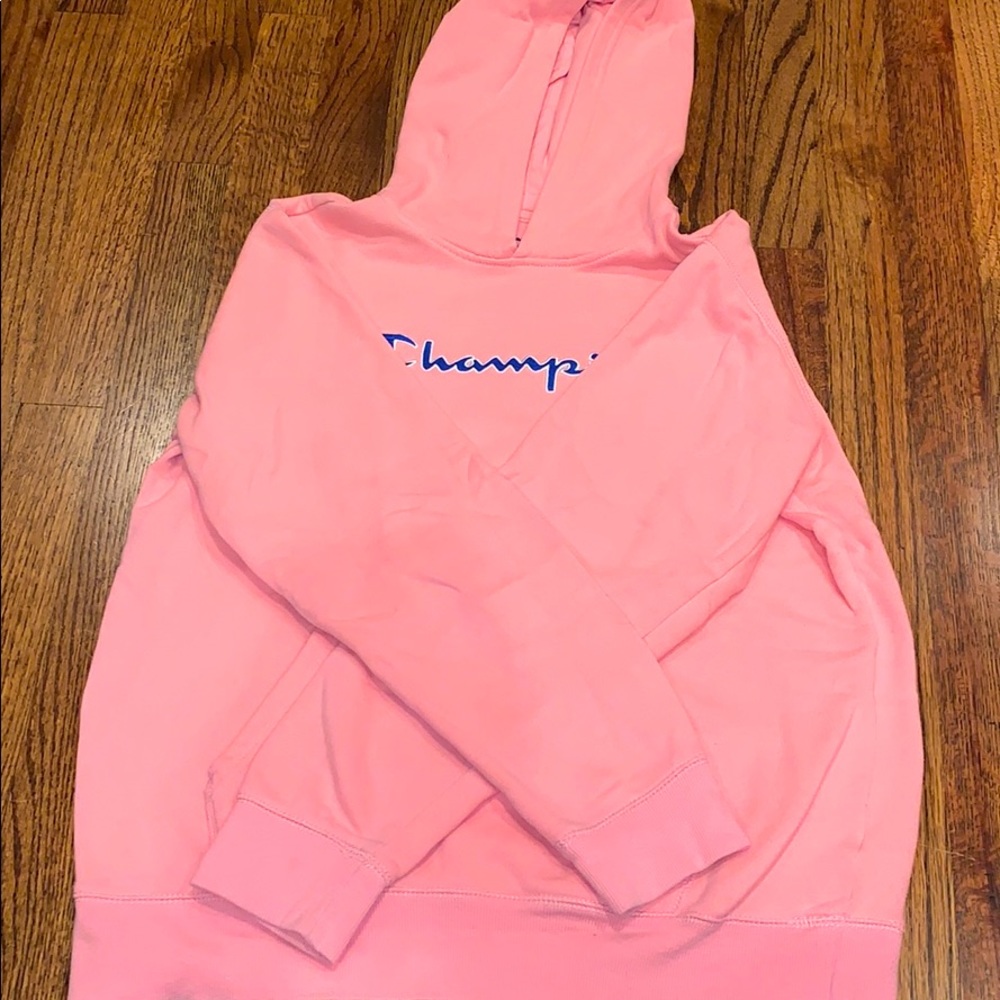 Pink champion hoodie